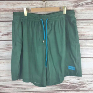 Bamboo Ave Mens XL Green/Teal Boundless Unlined Athletic Shorts            #73
